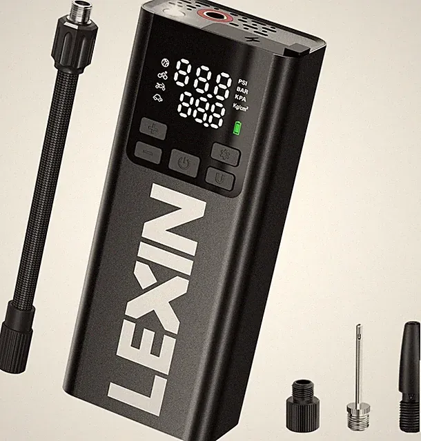LEXIN P5 Tire Inflator Portable 150PSI 5000mAh New