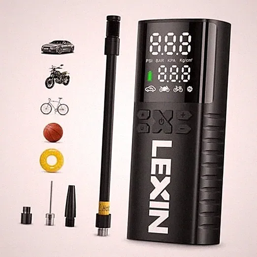 LEXIN Tire Inflator Portable Air Compressor, 150PSI Electric Air Pump for P4